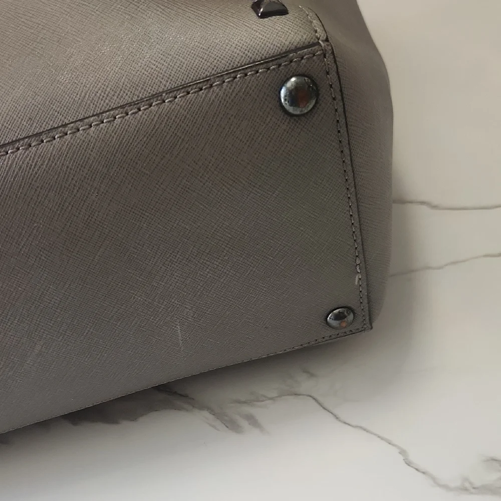 Michael Kors Gray 3 Way Crossbody Tote with Branded Lining. Great Condition!